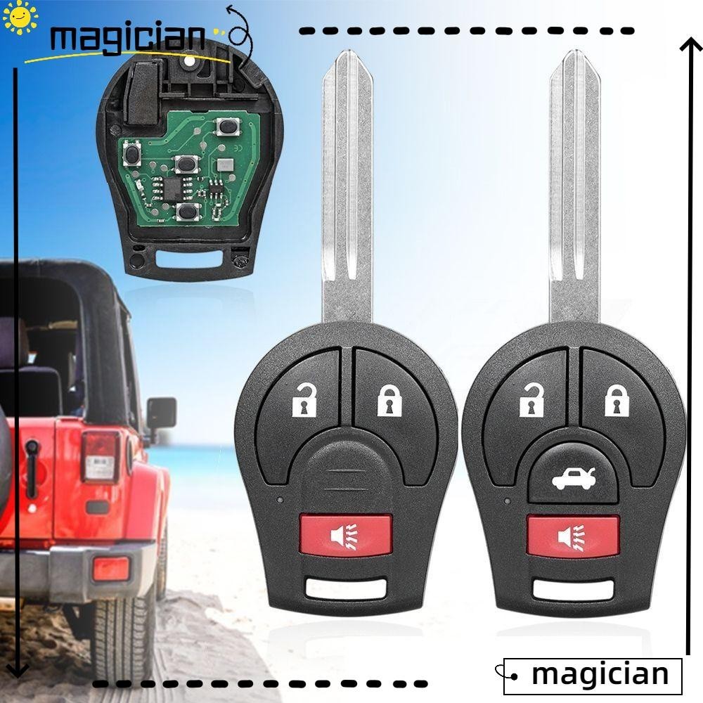 Mag กุญแจรีโมตรถยนต์ 2 3 4 ปุ่ม 315 433MHZ ชิป ID46 ABS สําหรับ Nissan Sylphy Cube