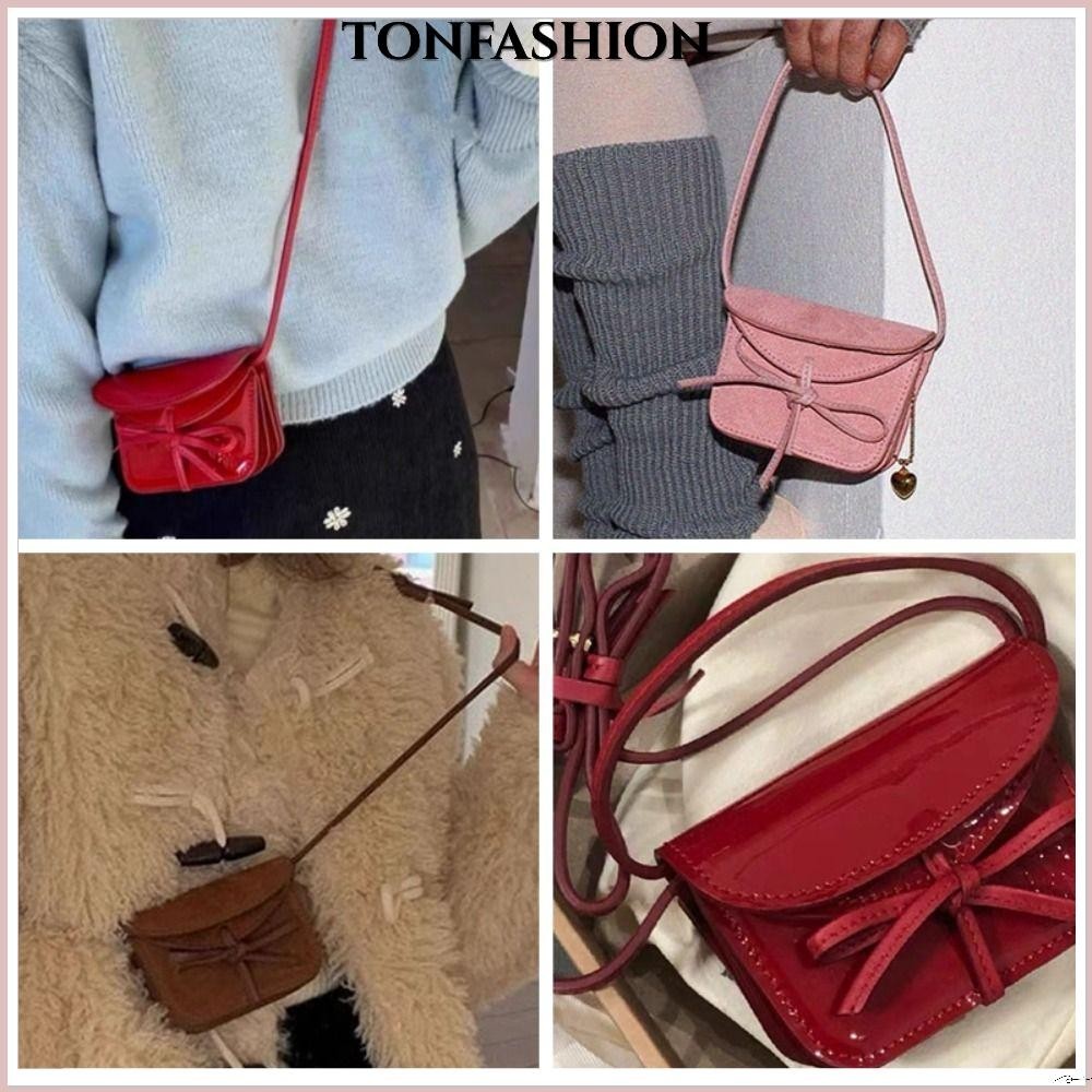 Tonfashion กระเป๋าสะพายไหล่ กระเป๋าถือ หนัง PU ทรงสี่เหลี่ยม ขนาดเล็ก หลากสีสัน คุณภาพสูง สําหรับสตรี