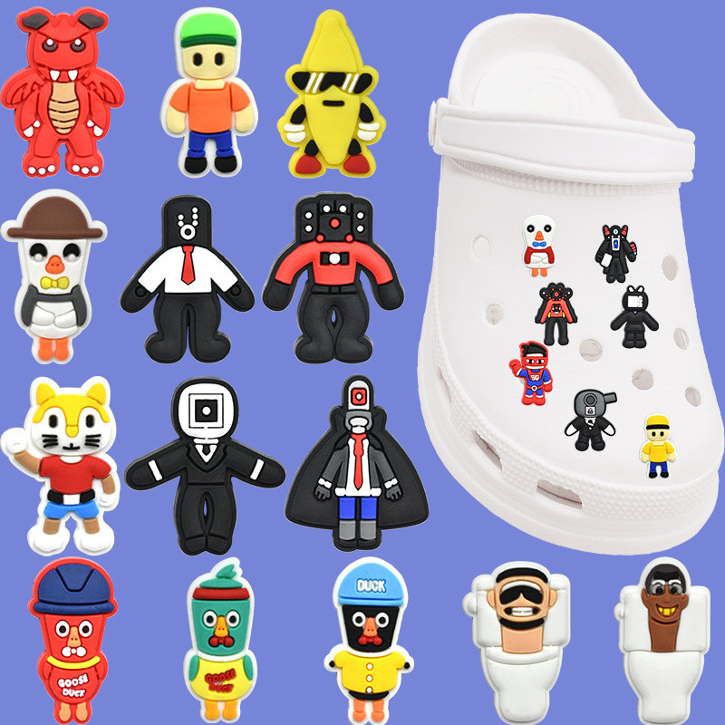 เข็มกลัด ลายการ์ตูน Jbits สําหรับรองเท้า Crocs Skibidi Toilet