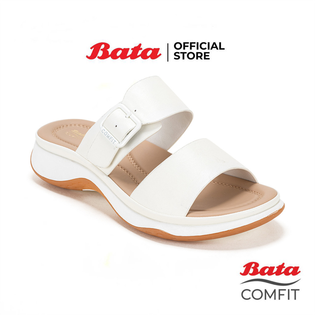 Bata บาจา Comfit รองเท้าเพื่อสุขภาพแบบสวม สำหรับผู้หญิง รุ่น CANALI สีขาว รหัส 6011104 สีดำ 6016104
