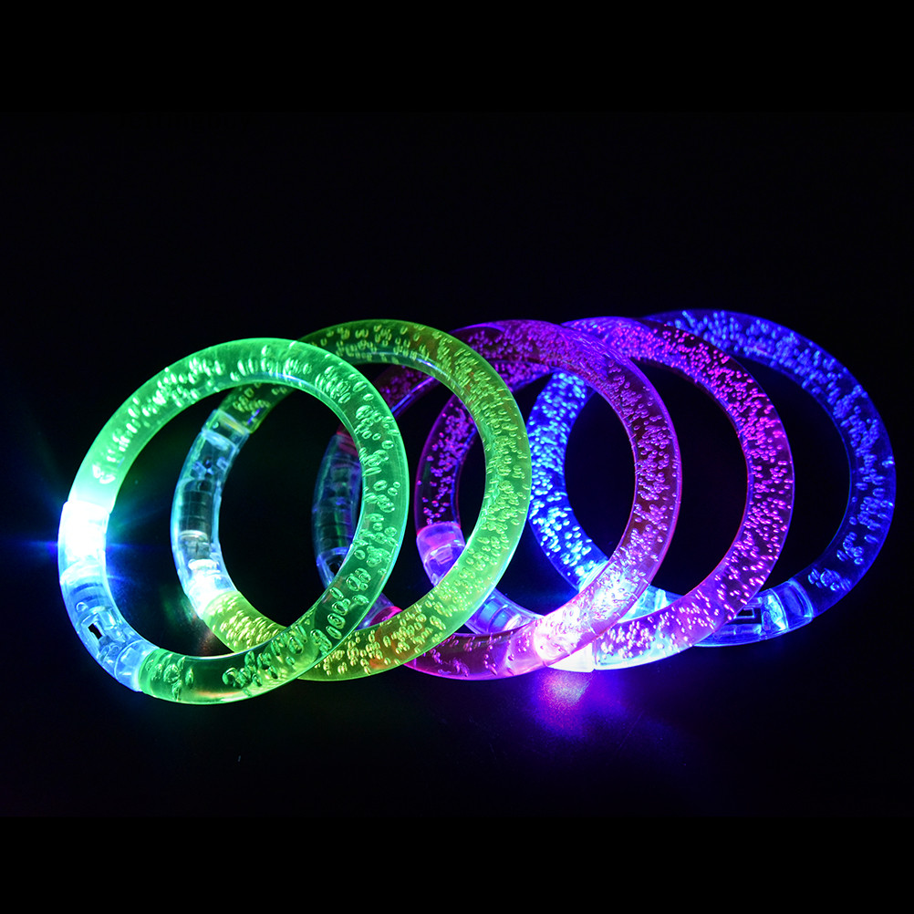 [Jettingbuy] สร้อยข้อมือกําไลข้อมือ มีไฟ LED ควบคุมด้วยเสียง เรืองแสง สําหรับทุกเพศ พร้อมส่ง