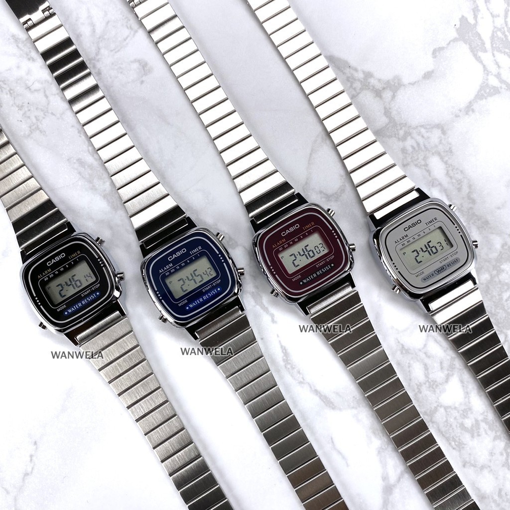นาฬิกาผู้หญิงเกาหลี ของแท้ นาฬิกาข้อมือ Casio รุ่น LA670 (LA670WA / LA670WGA) ประกันศูนย์ CMG