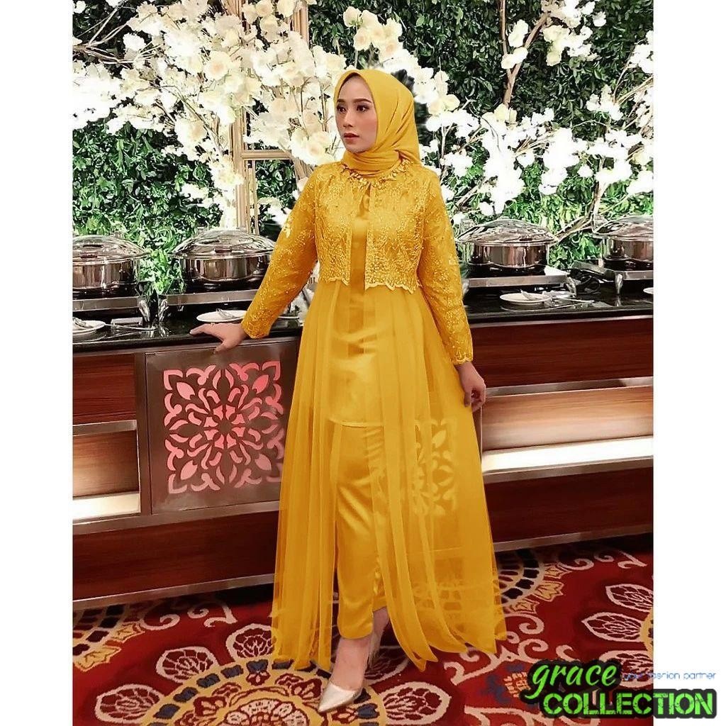 2IN1 ALLIYA MUSLIM PANTS SET SIZE L & XXL / JUMBO MUSLIM SET / BIG SIZE MUS CLOTHING / EID AL-FITR O