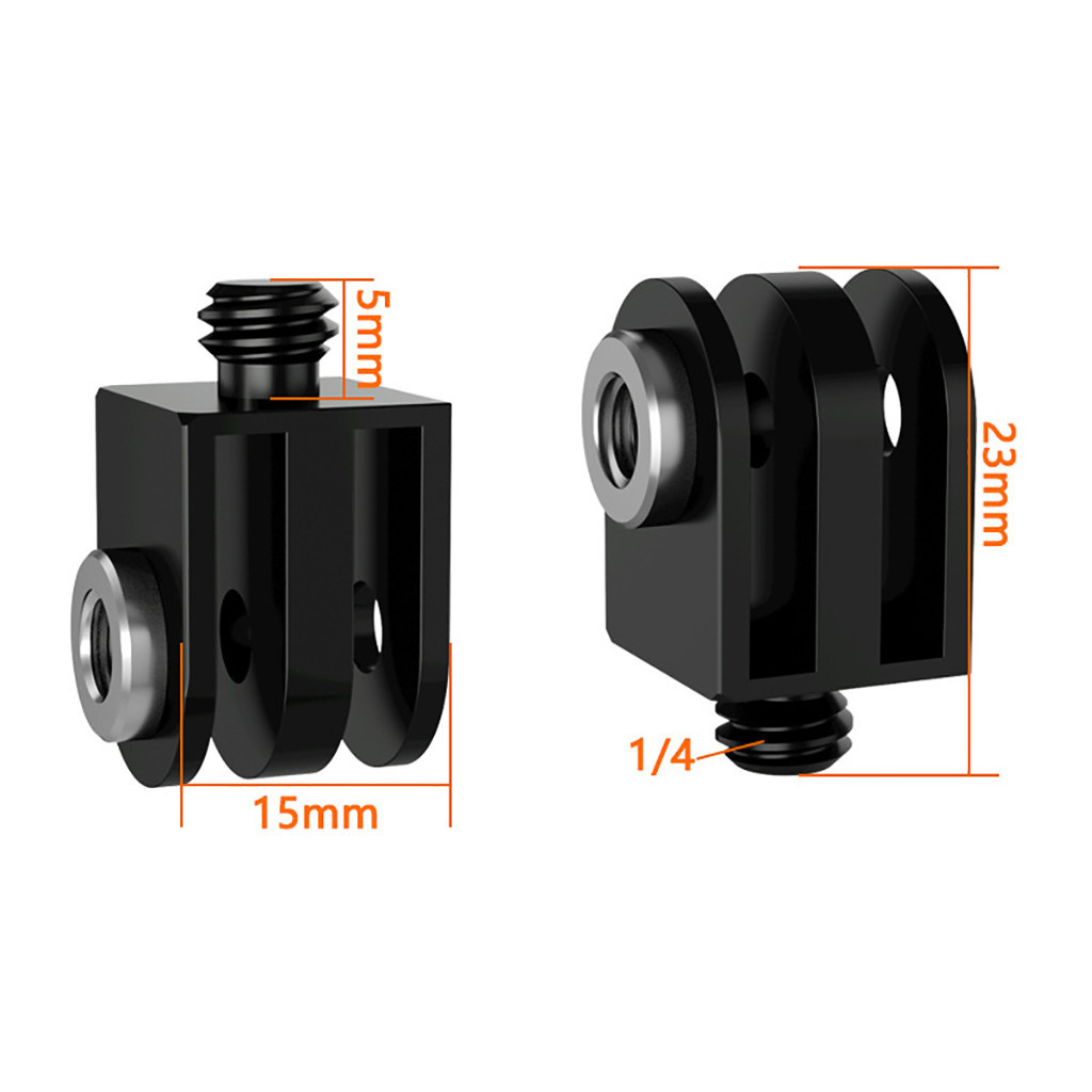 Feichao อะแดปเตอร์ขาตั้งกล้อง หมุนได้ 360 องศา 1/4 นิ้ว สําหรับ GoPro Hero 12 11 10 9 8 Insta360 One