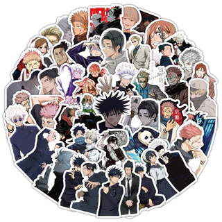 สติ๊กเกอร์ Jujutsu Kaisen 100 ชิ้น - Itadori Yuji, Gojo Satoru & Okkotsu Yuta Graffiti Decals DIY สติ๊กเกอร์กันน้ํา