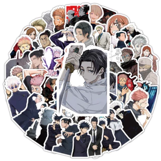 สติ๊กเกอร์ Jujutsu Kaisen 100 ชิ้น - Itadori Yuji, Gojo Satoru & Okkotsu Yuta Graffiti Decals DIY สติ๊กเกอร์กันน้ํา