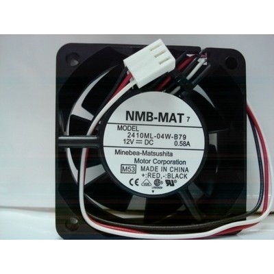 Nmb-mat พัดลมระบายความร้อน 3 สาย 2410ML-04W-B79 12V 0.58A 6025 6 ซม.