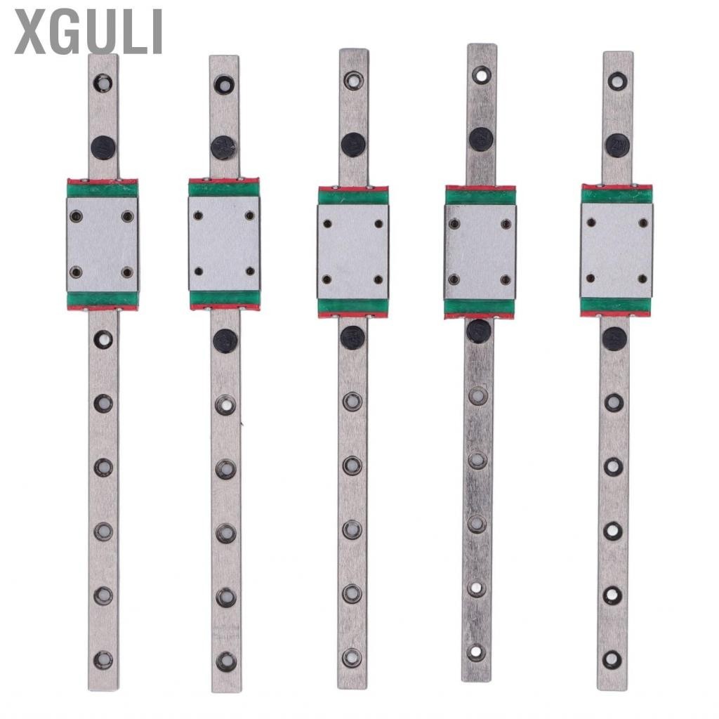 Xguli 5PCS MGN7 Linear Guide Rail Bearing Steel Guideway With Slide Block Hot