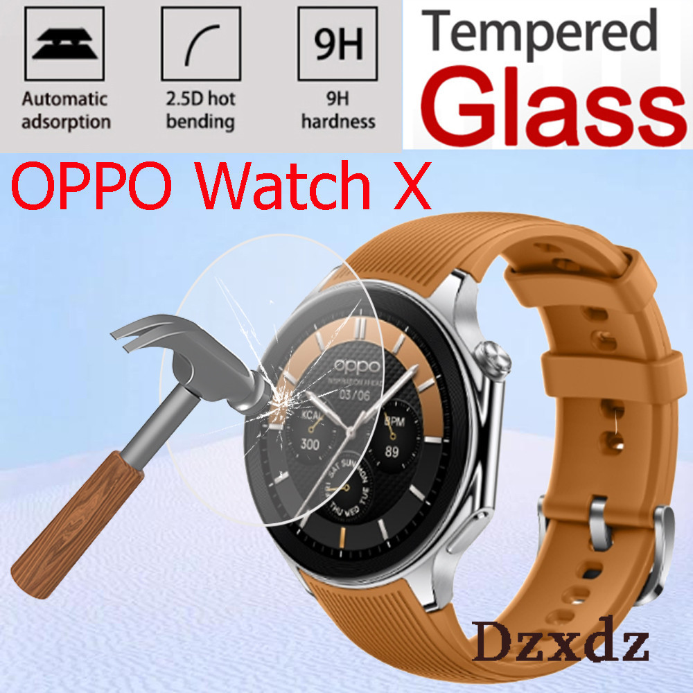 ฟิล์มกระจก Oppo Watch X ฟิล์ม Glass tempered film ฟิล์มกันรอยหน้าจอทรงโค้ง for ฟิล์ม Oppo Watch X ฟิล์ม อุปกรณ์เสริมสมาร์ทวอทช์ Oppo X Watch ฟิล์มกระจก