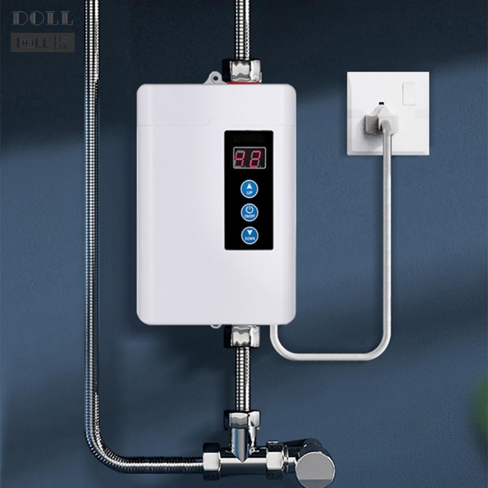 NEW&gt;&gt;4000W Tankless Hot Water Heater Shower Electric Portable Instant Boiler Bathroom