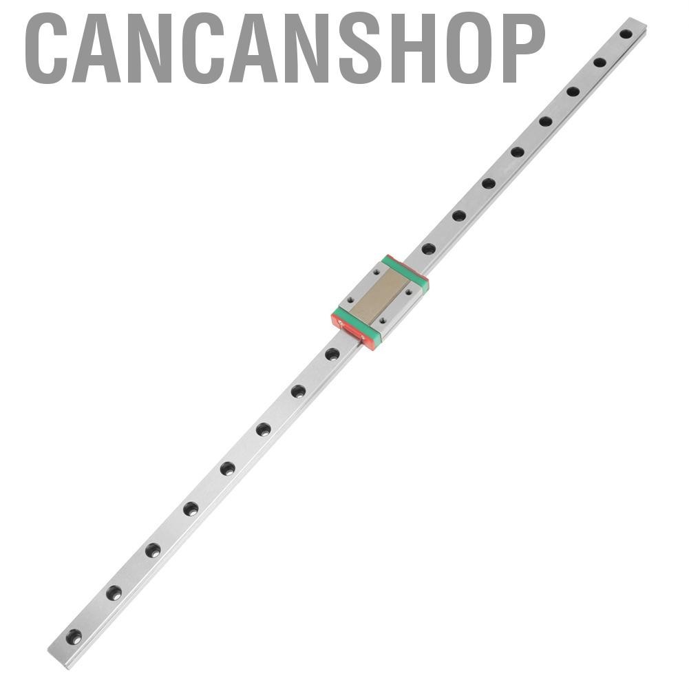 Cancanshop Linear Rail Carriage Miniature Guide 450mm Length 12mm Width + Slide Block