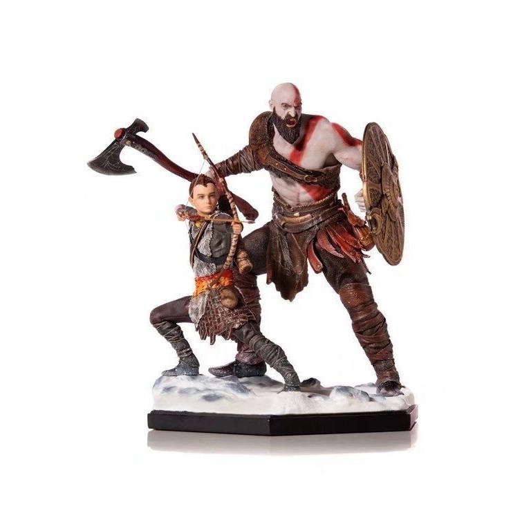 ฟิกเกอร์เกม Orus Iron Studios Brazil Factory God of War 4 Quitus Father Son 1/10