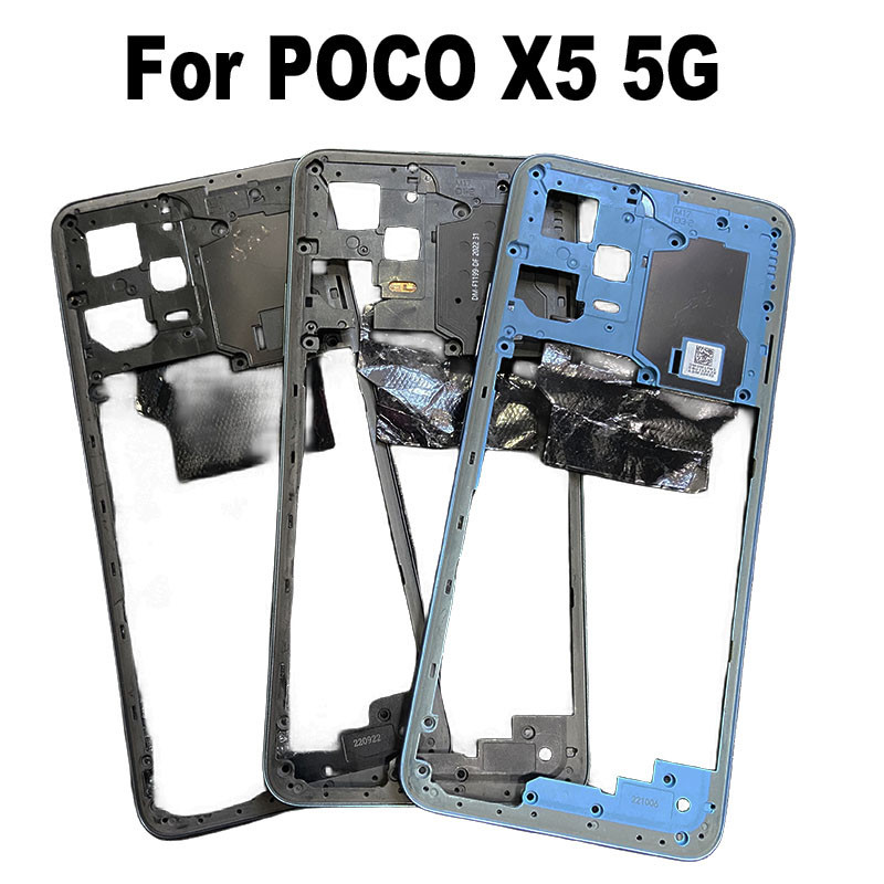 สําหรับ Xiaomi Poco X5 5G กรอบกลาง LCD กรอบด้านหน้า HousingBezel แผ่นเปลี่ยน