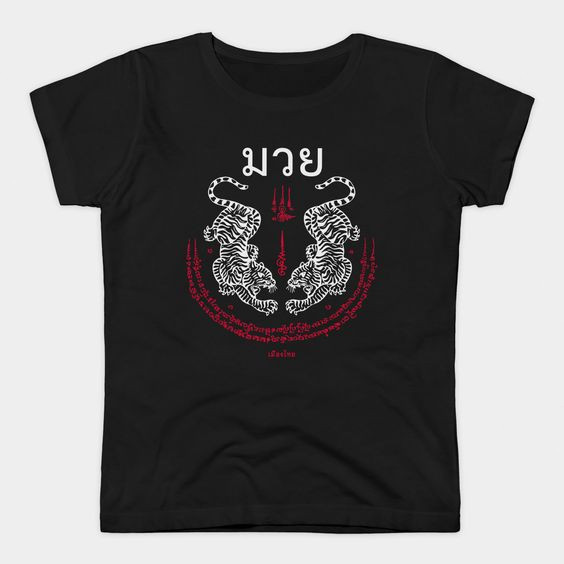 【cotton Tshirts👕】Muay Thai Tee Thailand Kickboxing Martial Art Gym แขนสั้นเสื้อยืด unisex เสื้อยืดลา