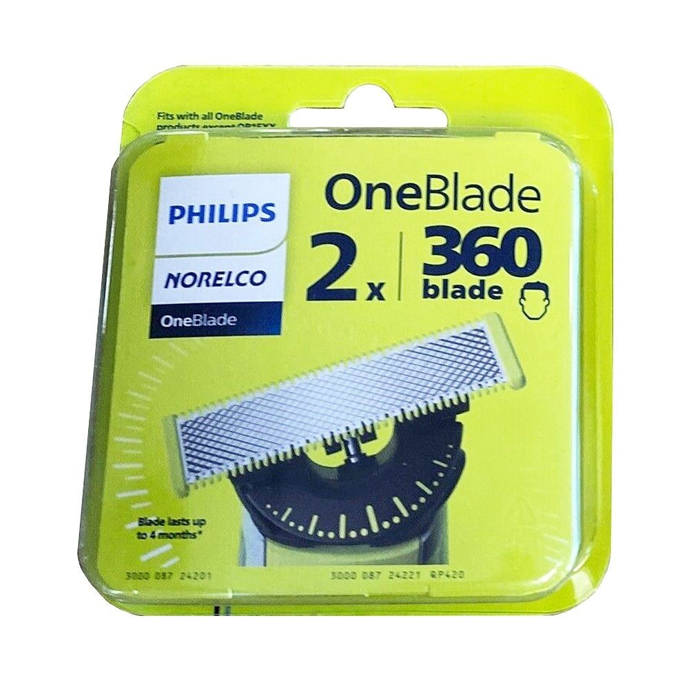Philips Norelco QP420/80 OneBlade 360 Replacement Blade - 2 Counts