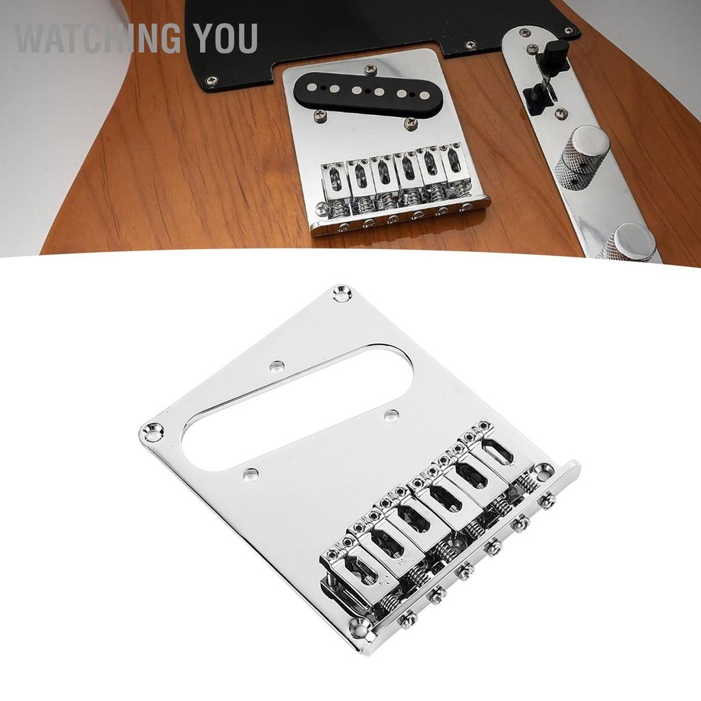 Watching You สะพานกีตาร์ไฟฟ้า SINGLE COIL Pickup กีตาร์ไฟฟ้า Tailpiece Bridge เปลี่ยน