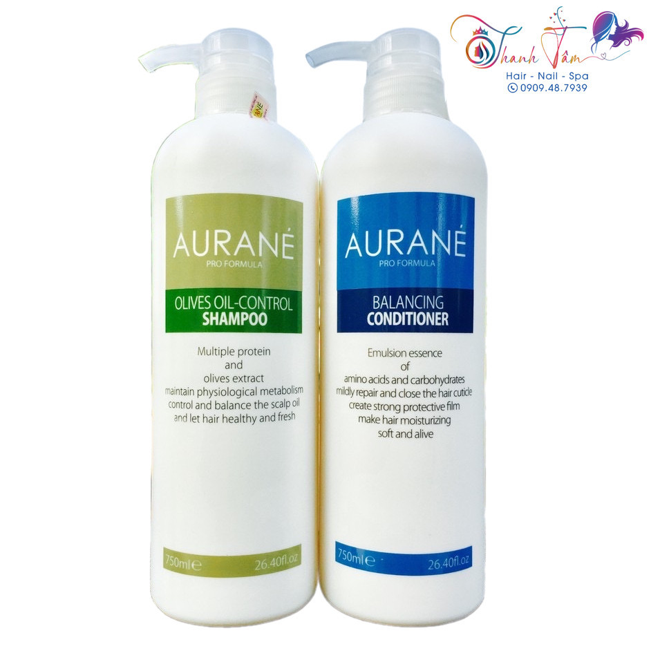 Aurane Olives Oil Control Shampoo 750mlx2 [ ใหม ่ ]
