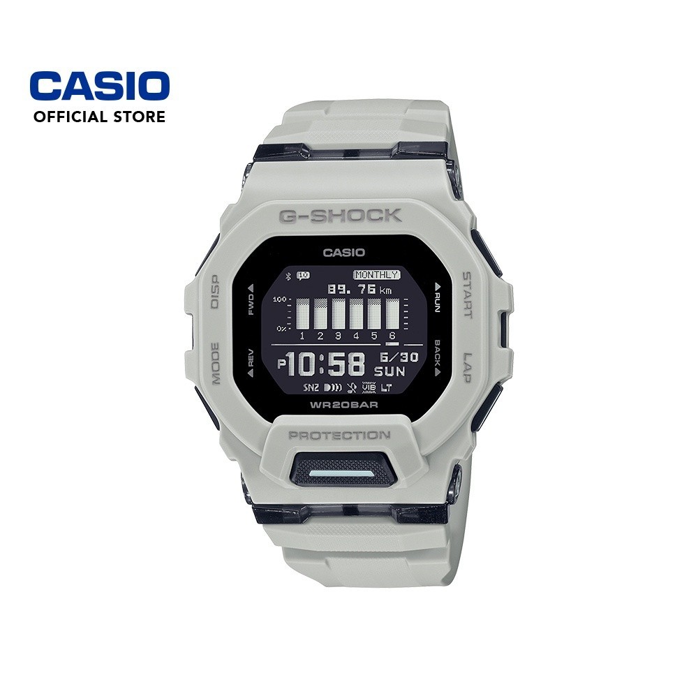 C*asio นาฬิกาสปอร์ตดิจิตอล GBD-200UU-9 สีเทา Y05 แฟชั่นบล็อก Step Counter นาฬิกากันน้ํา