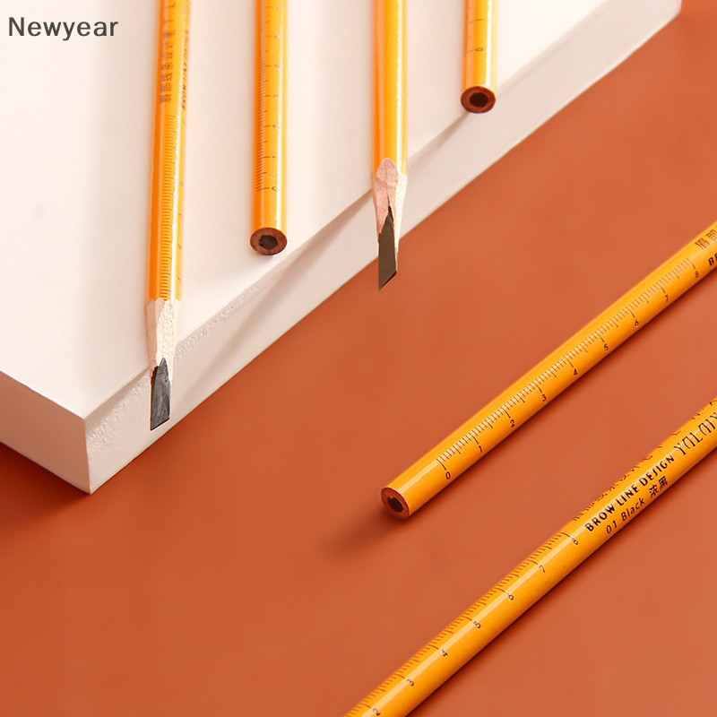 [ปีใหม่] 1 ชิ้น สักคิ้ว ดินสอเขียนคิ้ว เลเซอร์ยาว สีดํา เงา เครื่องสําอาง ทินท์ กันน้ํา ปากกาเขียนคิ้ว เครื่องมือแต่งหน้า [TH]
