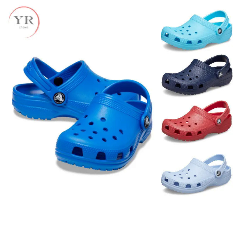 crocs เด็ก รองเท้าเดินชายหาดเด็ก รองเท้าแตะ crocs KIDS' CLASSIC CLOG กันลื่น น้ําหนักเบา เหมาะกับเดินชายหาด สไตล์คลาสสิก สําหรับแม่ และลูก