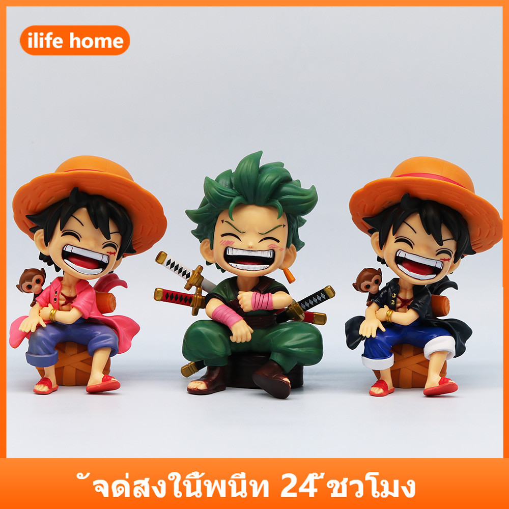 💥 จัดส่งจากประเทศไทย 💥โมเดลฟิกเกอร์ อนิเมะ One Piece Luffy Zoro Nika เวอร์ชั่น Q ขนาดเล็ก ของเล่น ของสะสม สําหรับเด็ก