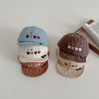 หมวกเบสบอลลําลอง ผ้าฝ้าย ระบายอากาศได้ดี ลายการ์ตูนหมี สําหร…