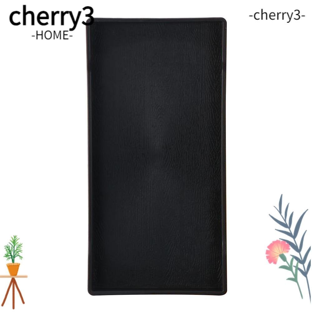 Cherry3 ถาดเสิร์ฟพลาสติก ทรงสี่เหลี่ยมผืนผ้า ขนาดใหญ่ อเนกประสงค์ สีดํา สําหรับตกแต่งห้องน้ํา 1 ชิ้น