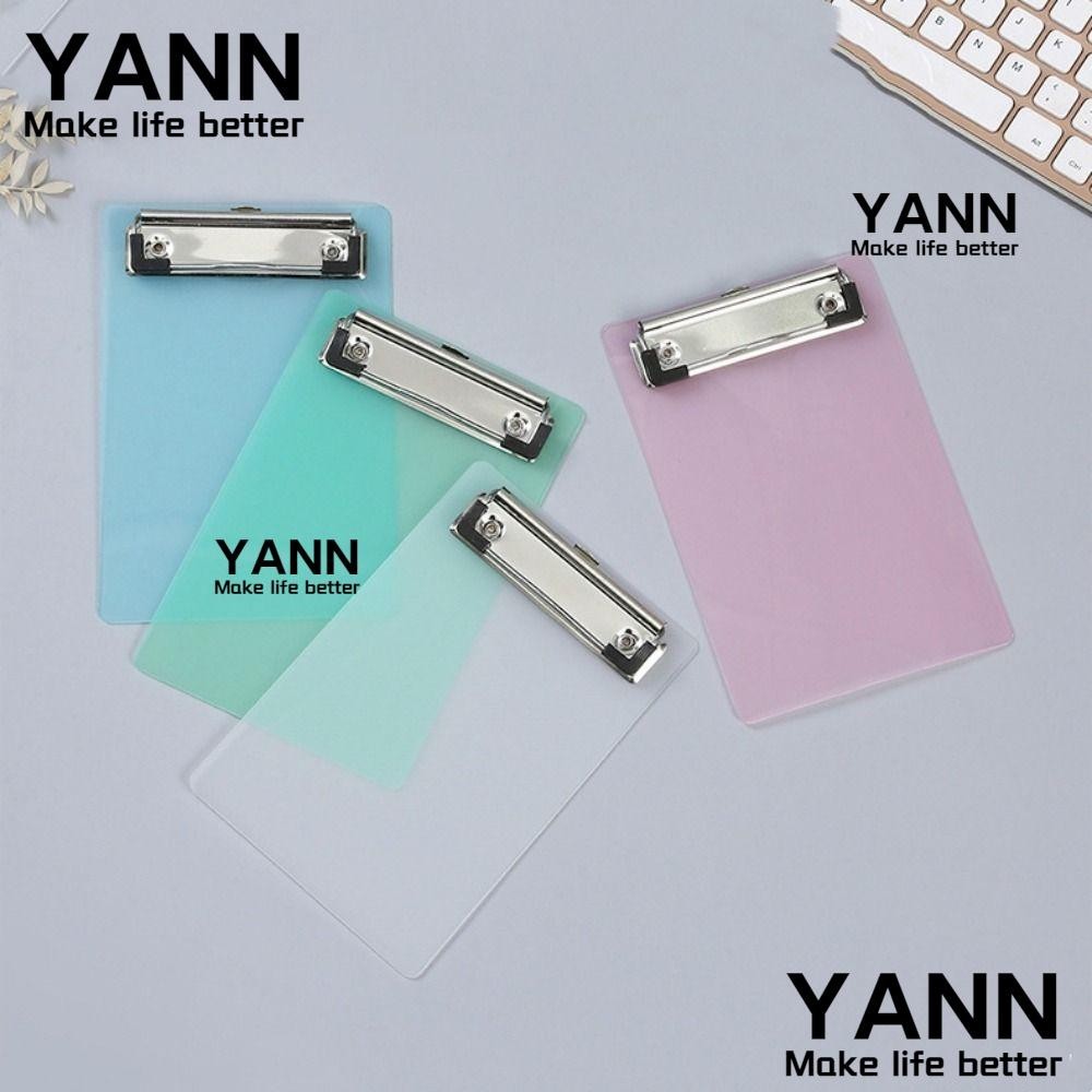 Yann1 คลิปบอร์ดพลาสติก ขนาดเล็ก A6 หลากสี สําหรับสํานักงาน