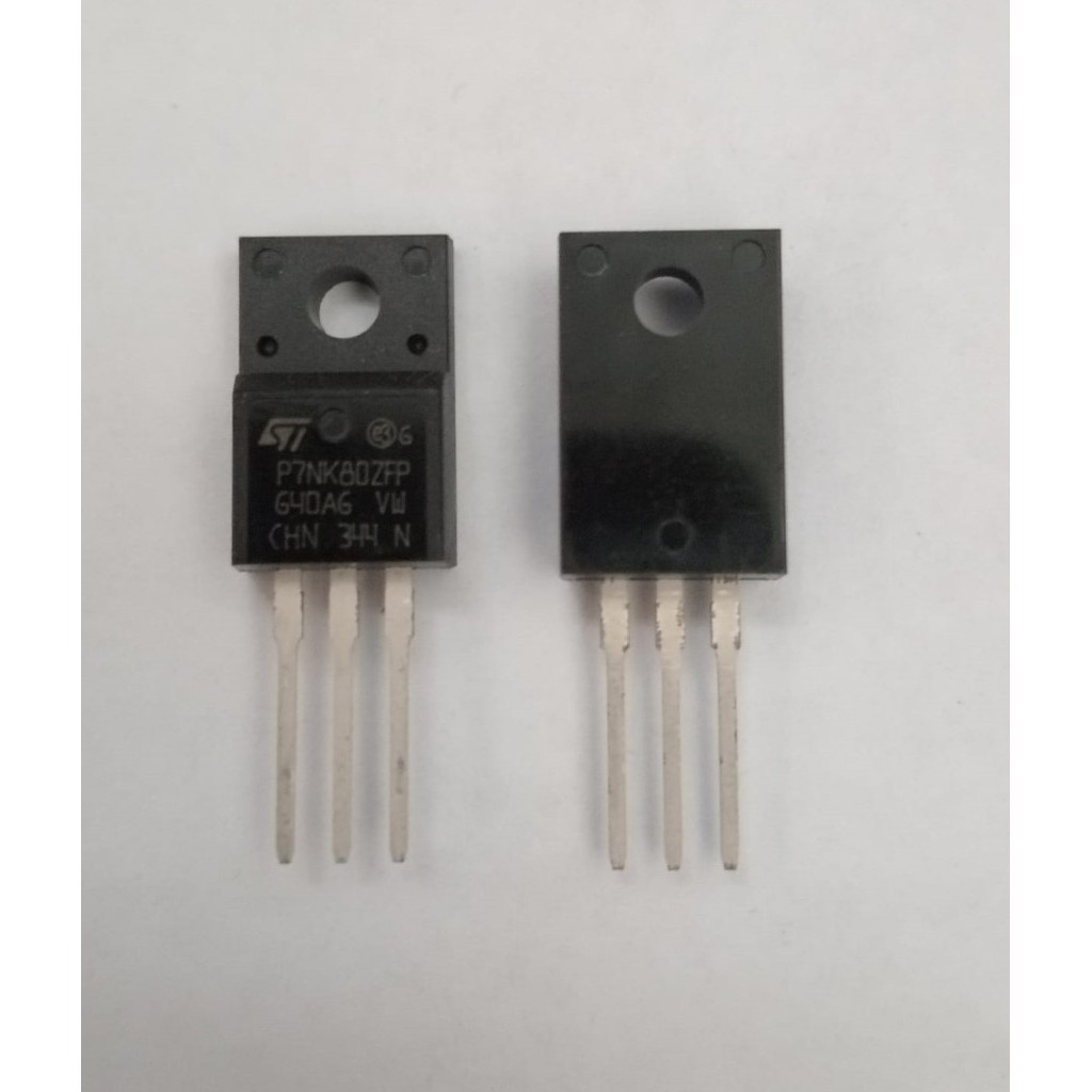 ทรานซิสเตอร์ P7NK80ZFP P7NK80 MOSFET N-Channel 800 V 1.5Ohm 5.2A