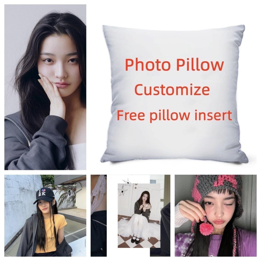 ปาหมอน ที ่ กําหนดเองหมอน ILLIT IROHA ภาพถ ่ าย K-pop สาวกลุ ่ มสองด ้ านที ่ กําหนดเอง-Made เบาะ Id