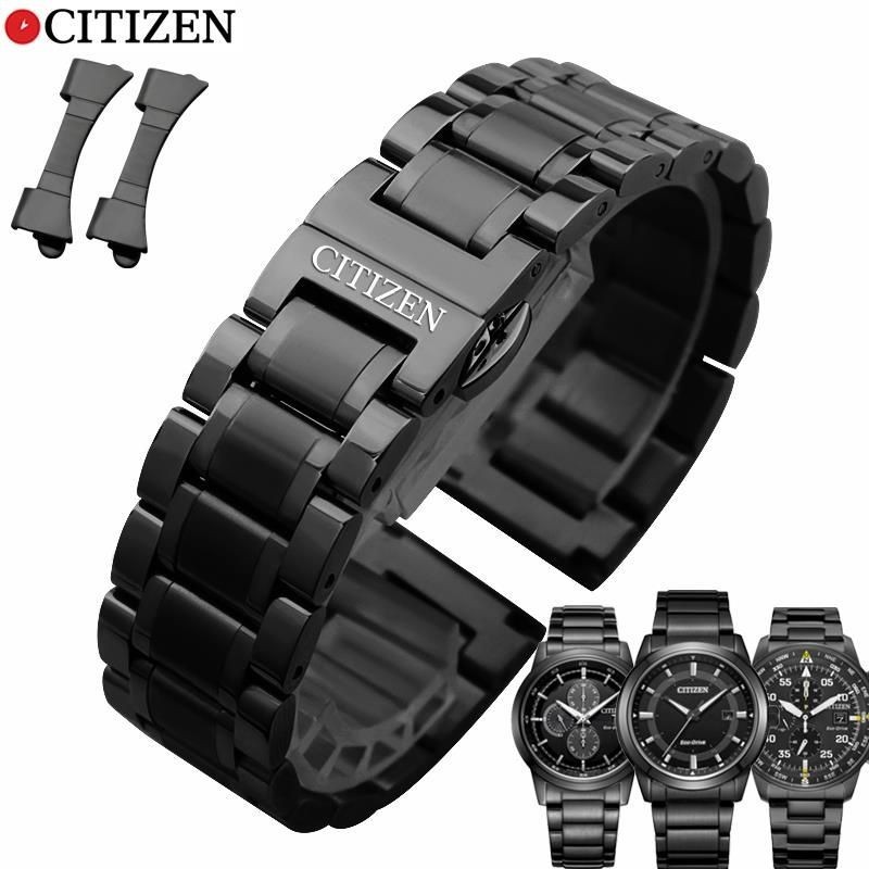 สายนาฬิกา เครื่อง citizen citizen สายเหล็กเหมาะสําหรับ Eco-Drive ca0615 bm7145 ca0695 สร้อยข้อมือสแต