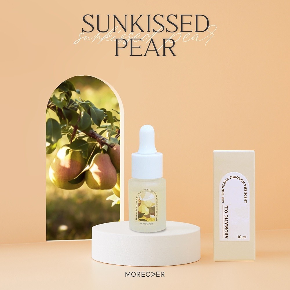 ก้านไม้หอม Sunkissed Pear : Moreover Aromatic Oil 10ml ขวดหยดอโรม่า หยดตะเกียงหอมละเหย กระจายกลิ่น