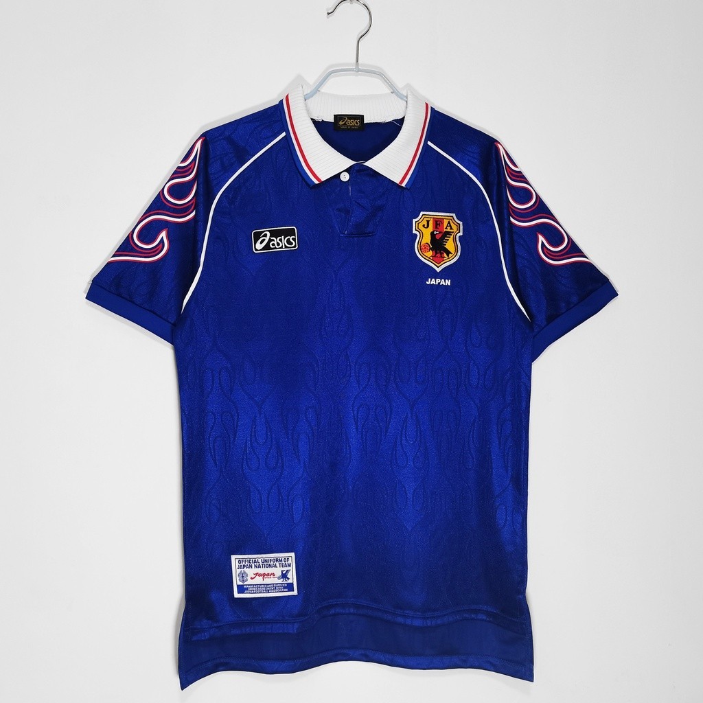 เสื้อกีฬาแขนสั้น ลายทีมชาติฟุตบอลญี่ปุ่น 98 ชุดเหย้า