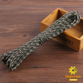Impresso เชือกพาราคอร์ด ขนาด 10m 31m สำหรับการตั้งแคมป์ เชือกไนลอน Climbing rope