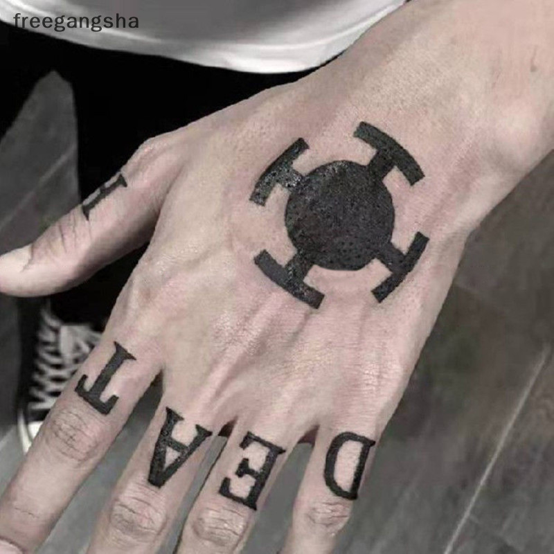 [FREG] 1 ชิ้นกันน้ํา Tattoos สติกเกอร์ Luffy Lasg สติ๊กเกอร์รอยสักนิ้วมือคอสเพลย์ Ace Letter ASCE แข