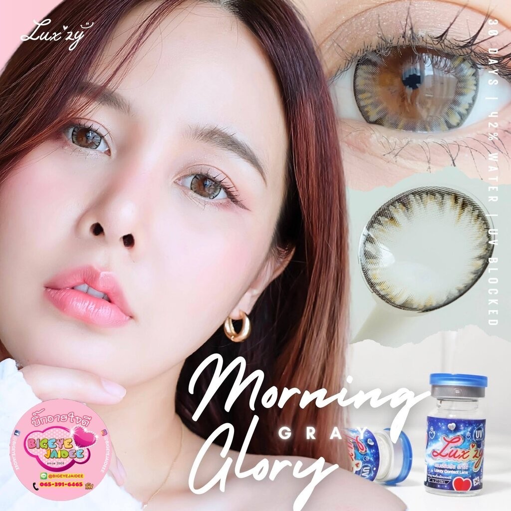 LuxzyLens Morning Glory Eff.19 Gray ใหญ่