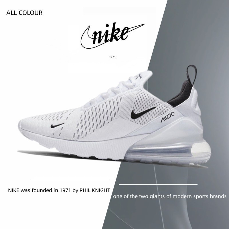 【พร้อมส่ง/โมเดลนี้เหมาะกับขนาด】 Nike Air Max 270 รองเท้าผ้าใบ เหมาะกับการวิ่ง เล่นกีฬา สําหรับผู้ชาย ผู้หญิง