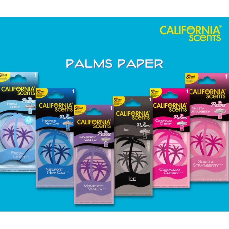 แผ่นน้ำหอมต้นปาล์ม Palms แคลิฟอเนีย เซนต์ California scents ของแท้จากอเมริกา พร้อมส่ง