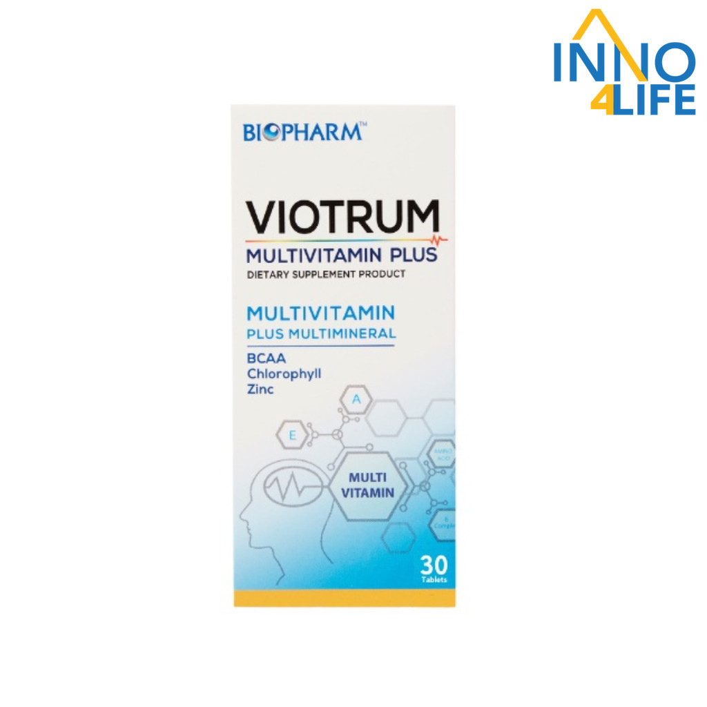 BIOPHARM Viotrum Multivitamin Plus ไวโอทรัม มัลติวิตามิน พลัส ขนาด 30 เม็ด [inno]