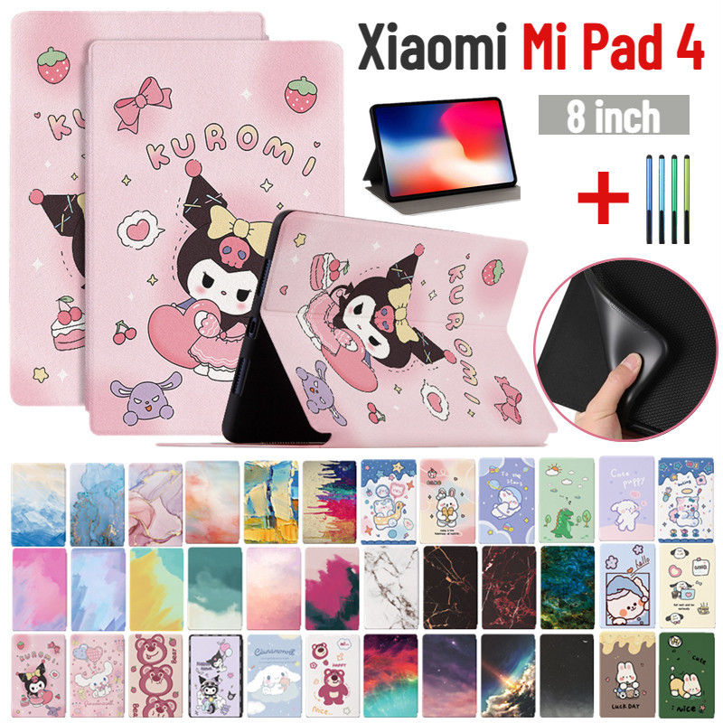 เคสหนัง ฝาพับ ลายการ์ตูนคุโรมิน่ารัก กันกระแทก สําหรับ Xiaomi Mi Pad 4 MiPad 4 (8 นิ้ว)