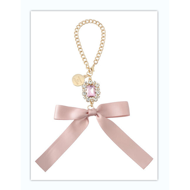 【 Maison De FLEUR 】เครื่องประดับ จี้โบว์ ผ้าซาติน ขายาว น่ารัก สไตล์ญี่ปุ่น