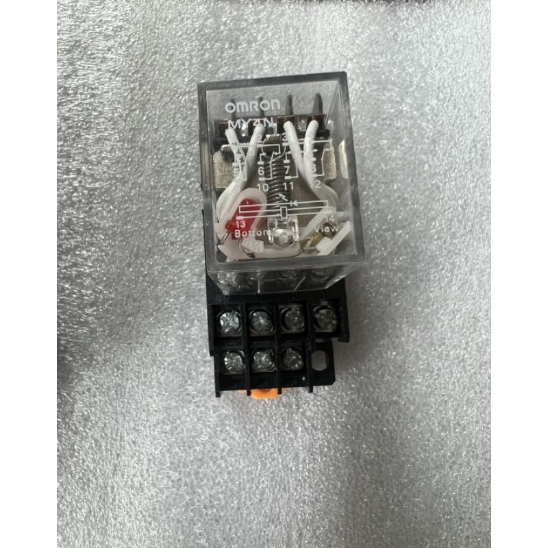 MY4N Relay MY4N  220Vac 12Vdc 24Vac 24Vdc (1ชุด)(PNC) ซ็อกเก็ต PYF14A รีเลย์ MY4N คุณภาพดีเยี่ยมพร้อ