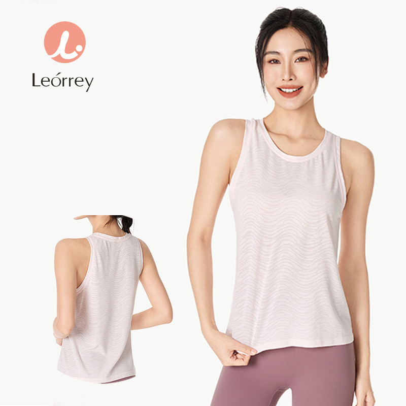 Leorrey-เสื้อสเวตโยคะ น้ำหนักเบา ระบายอากาศได้ดี นุ่ม หลวม เสื้อกล้ามสำหรับใส่เล่นโยคะ