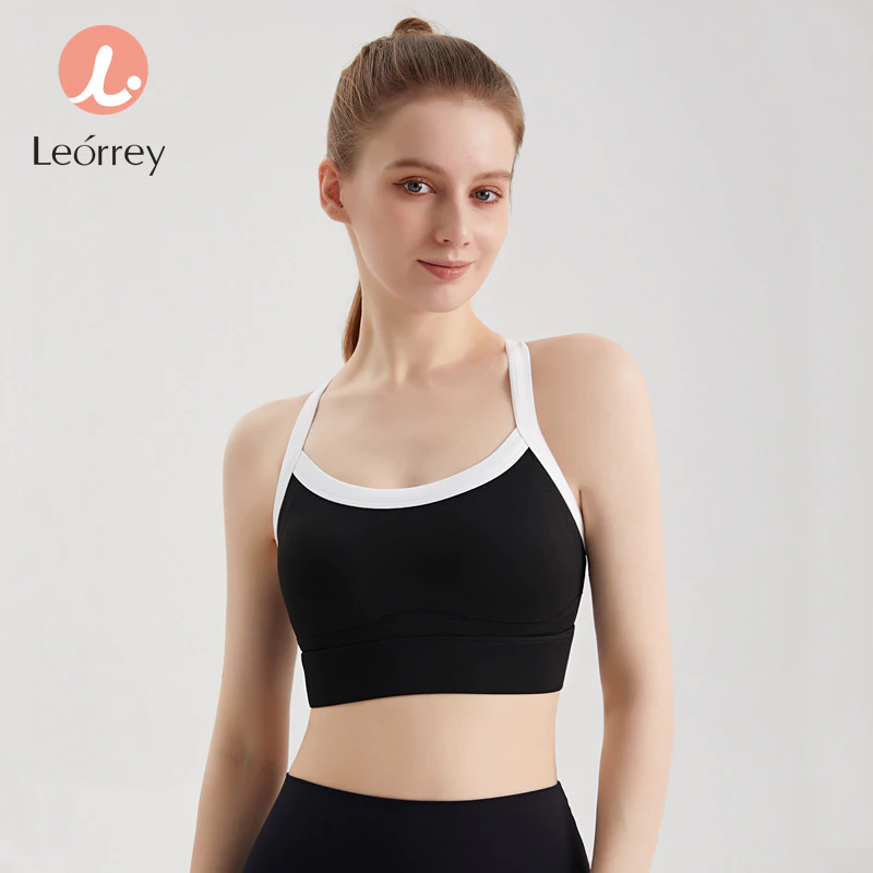 Leorrey เสื้อชั้นในออกกำลังกาย มีฟองน้ำ กันกระแทก ทรงสปอร์ต thumbnail 7