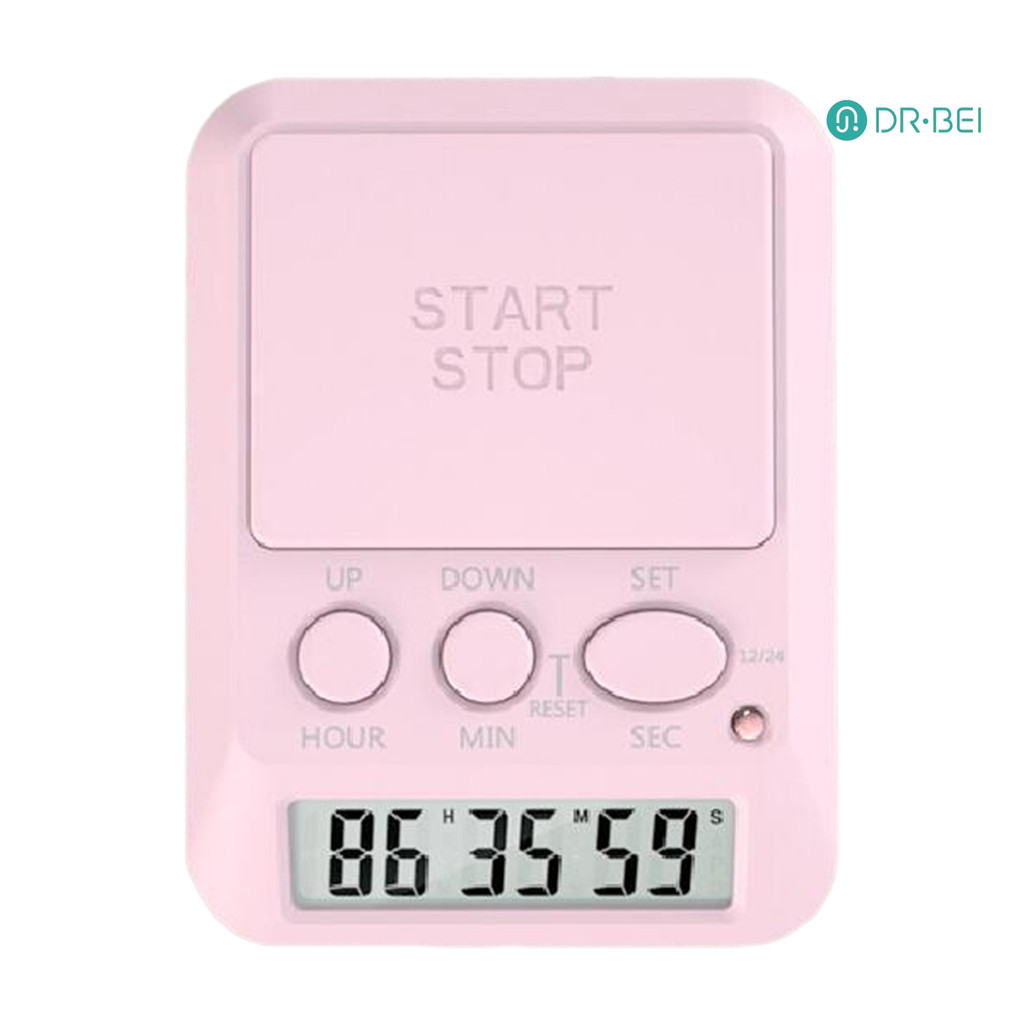 Dr.bei การเรียนรู้จับเวลาสําหรับศึกษานับถอยหลังวันที่จับเวลา Beep Light Timer Clock Multi-Function นาฬิกาอิเล็กทรอนิกส์จับเวลาน่ารักดิจิตอลสําหรับยิม Break Time Cooking Meeting - รูปที่ 5