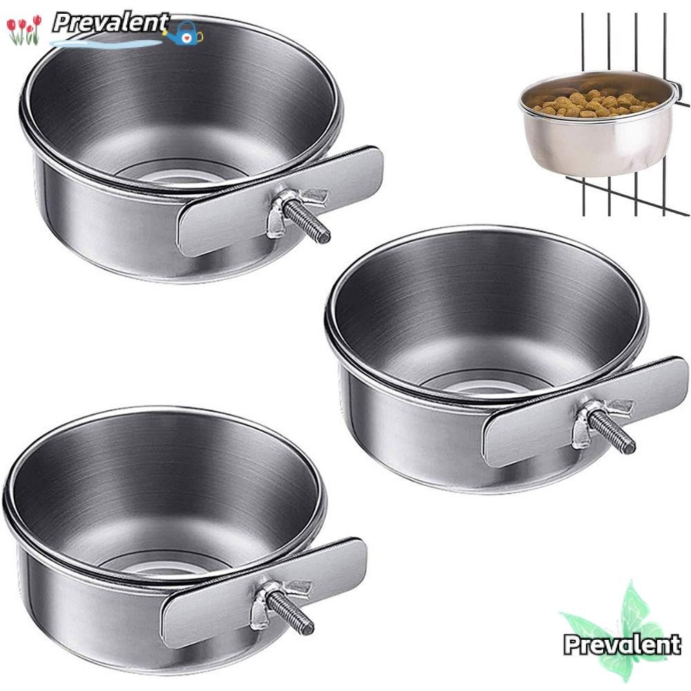 Preva ถ้วยอาหารนกถ้วยน้ําสัตว์เลี้ยงอุปกรณ์นกสแตนเลส Anti-gnawing Bird Feeder