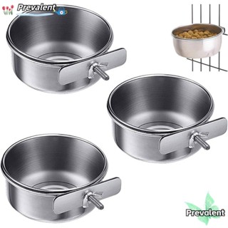 Preva ถ้วยอาหารนกถ้วยน้ําสัตว์เลี้ยงอุปกรณ์นกสแตนเลส Anti-gn…