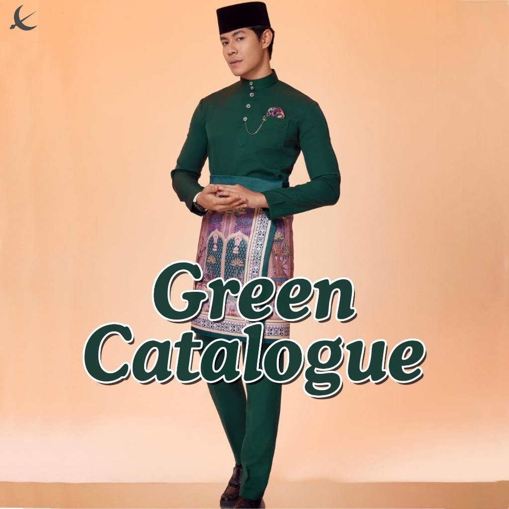 Senna BAJU MELAYU Elrah (แคกล็อกสีเขียว) โดย Elrah Exclusive