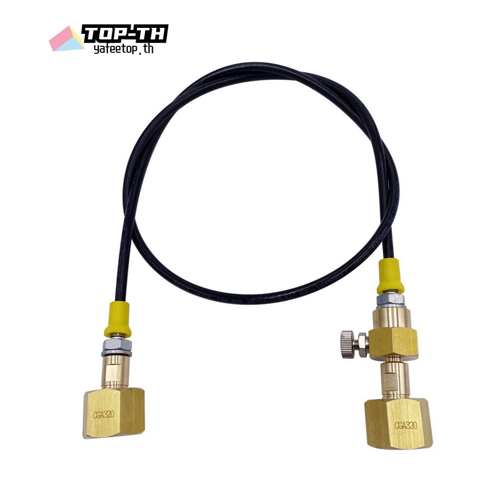 ⭐ยาฟีทอป⭐Big CO2 ถังเติมสถานีชาร์จ Adaptor Transfer 36 ท่อ CGA320 ถึง CGA320