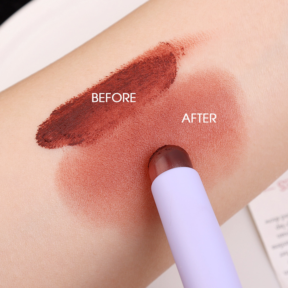 แปรงทาปากคอนซีลเลอร์ซิลิโคนขนาดเล็กพร้อมฝาปิด - แปรงมาส์กลิปสติก Applicators เครื่องมือแต่งหน้าความงาม - รูปที่ 4